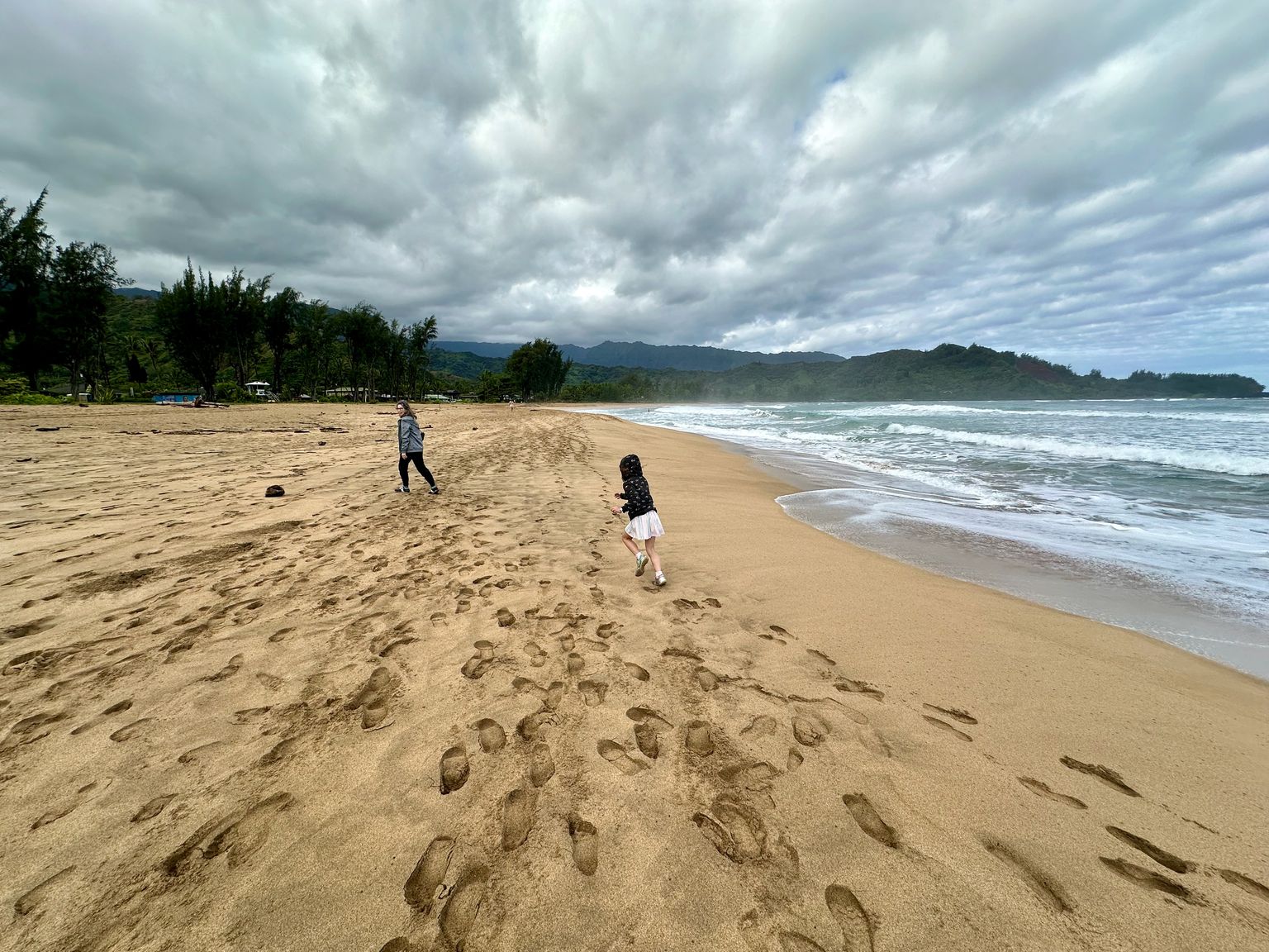 I'm bounding at the beach!