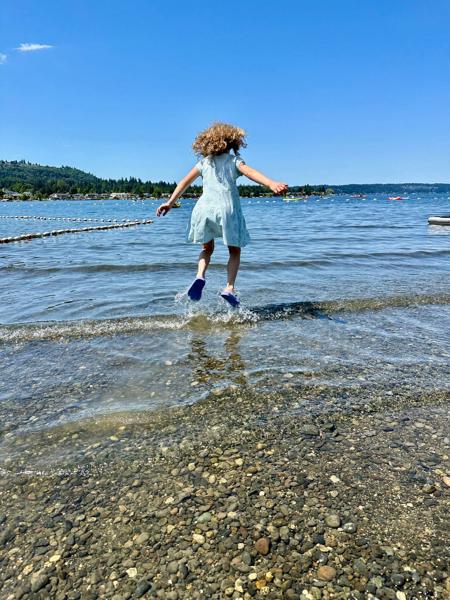 I'm leaping at lake Sam!