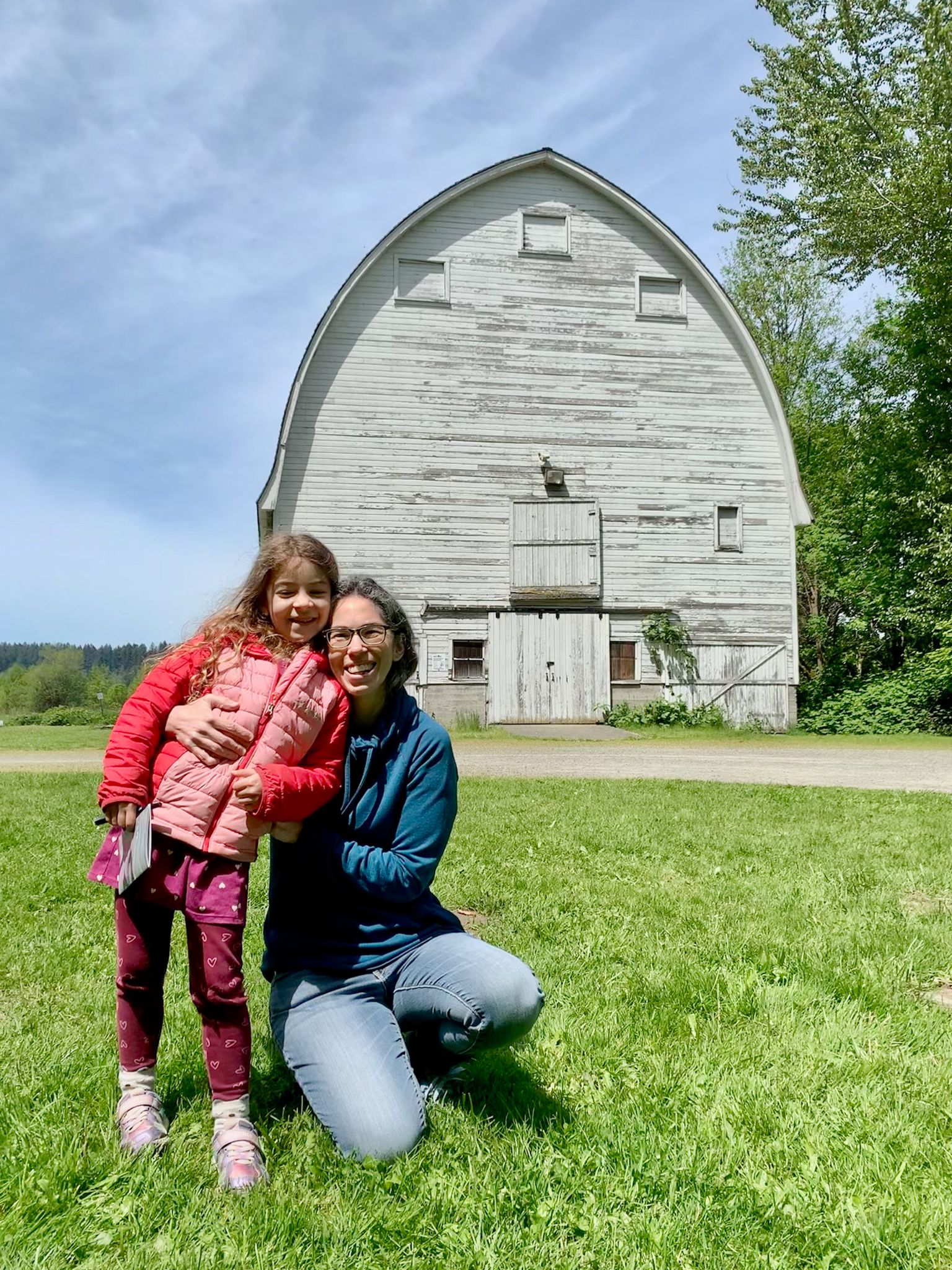 I'm bashful by the barn!