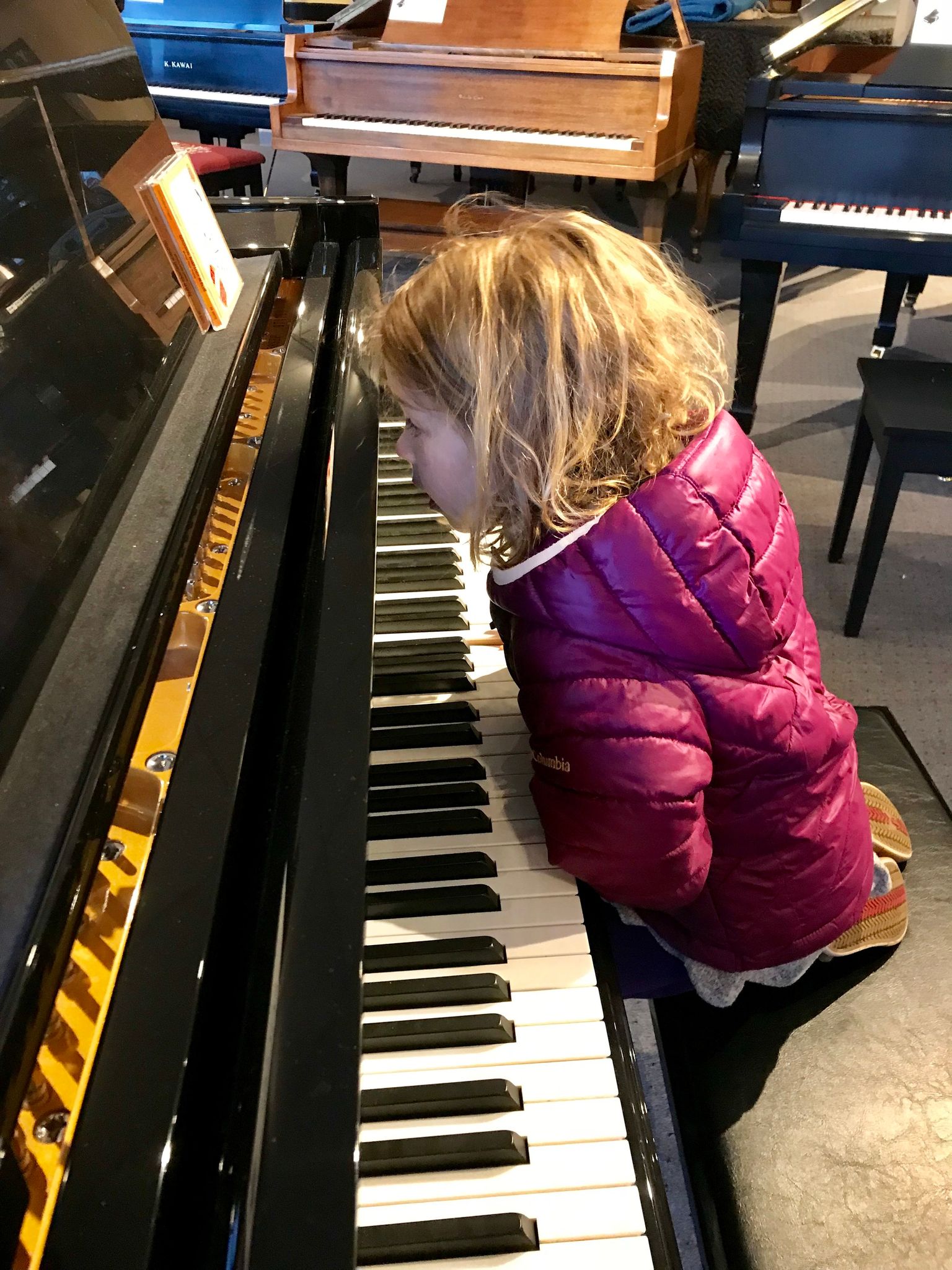 I'm exploring pianos!