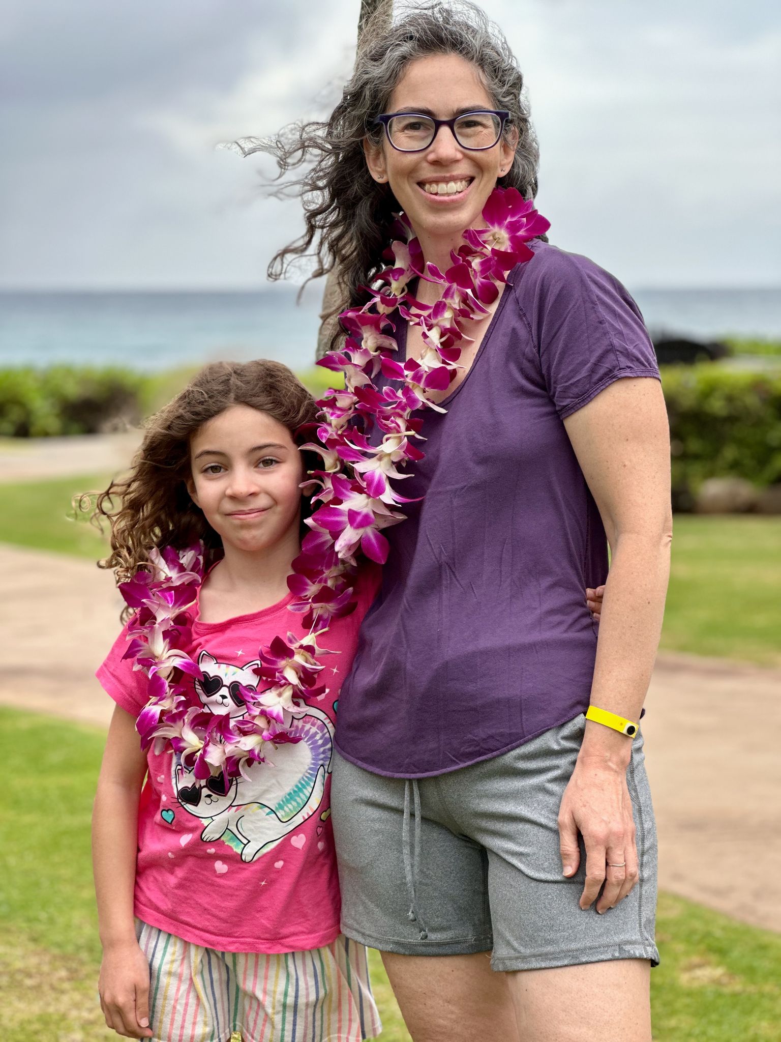 I'm liking our leis!