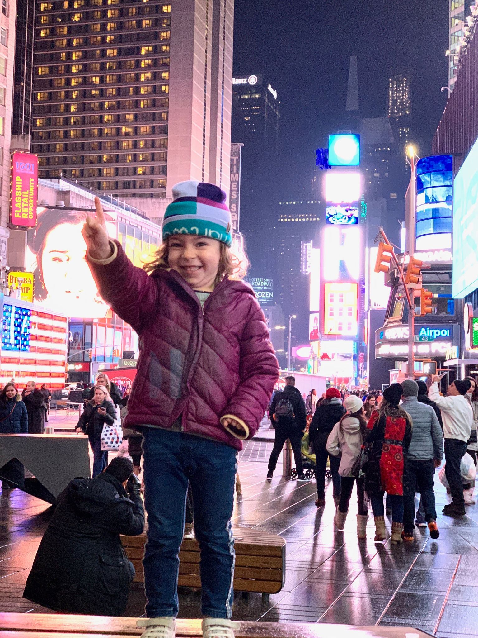 I'm touring Times Square!