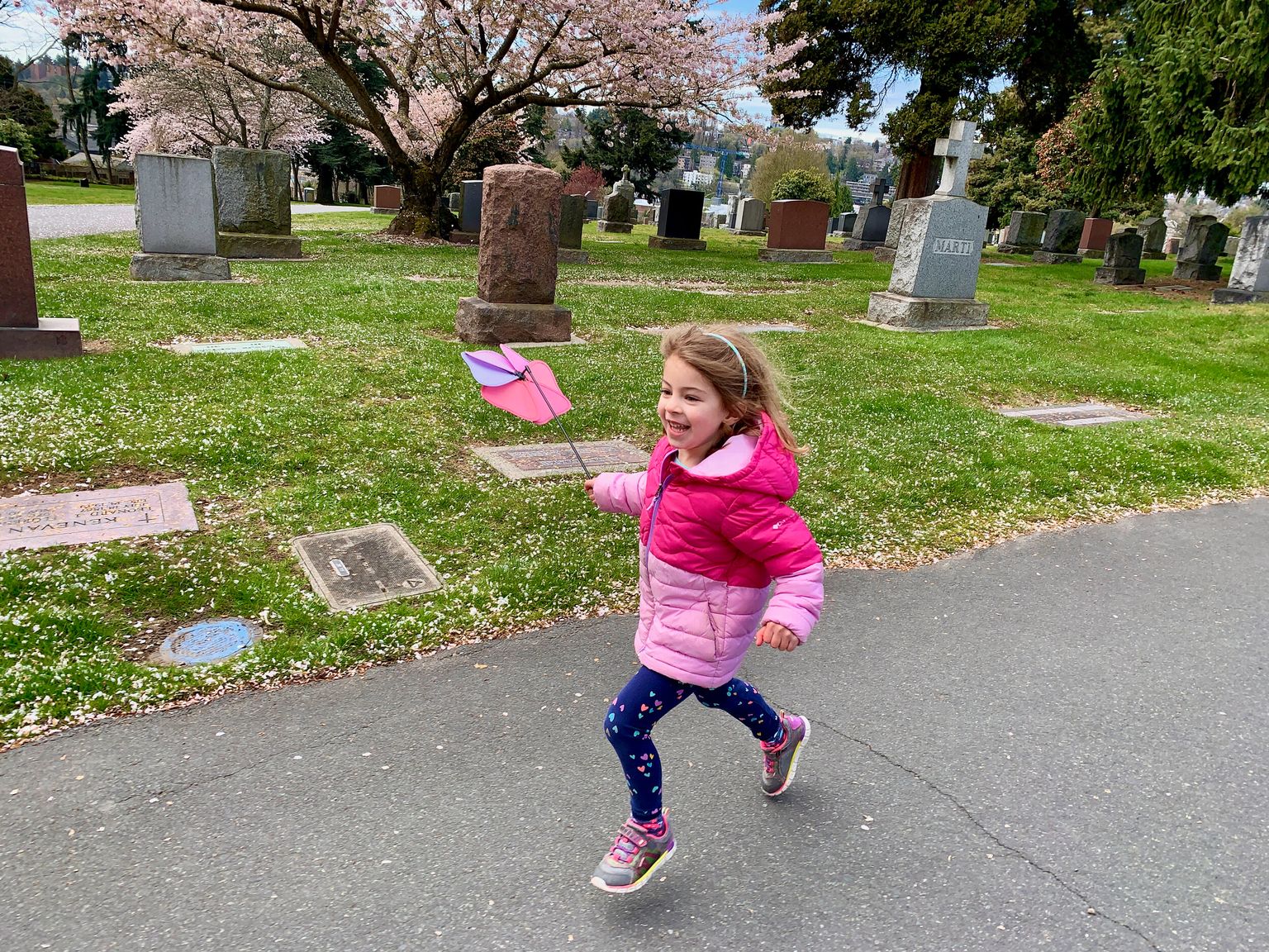 I'm sprinting in cemeteries!