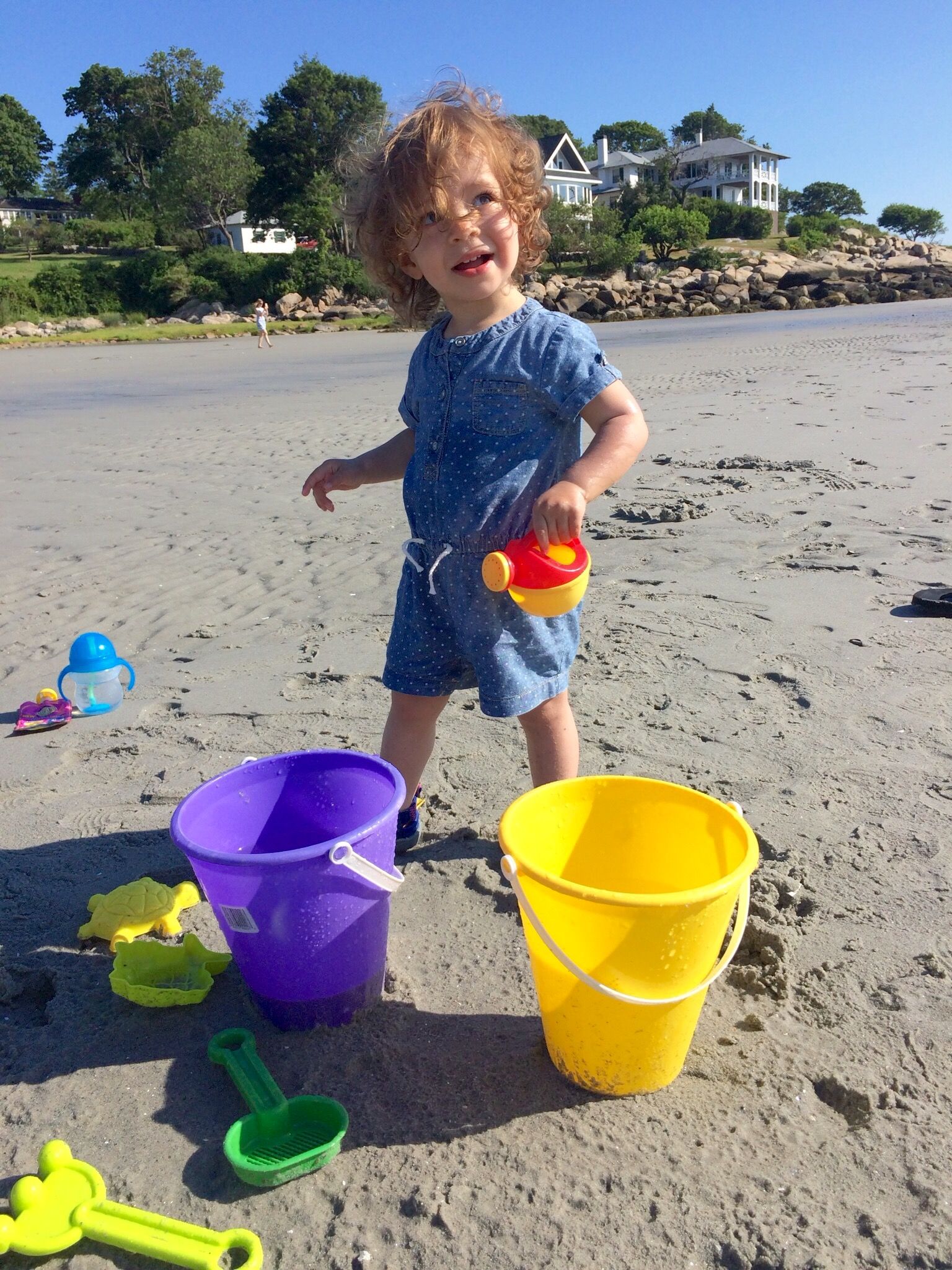 I'm watering the beach!