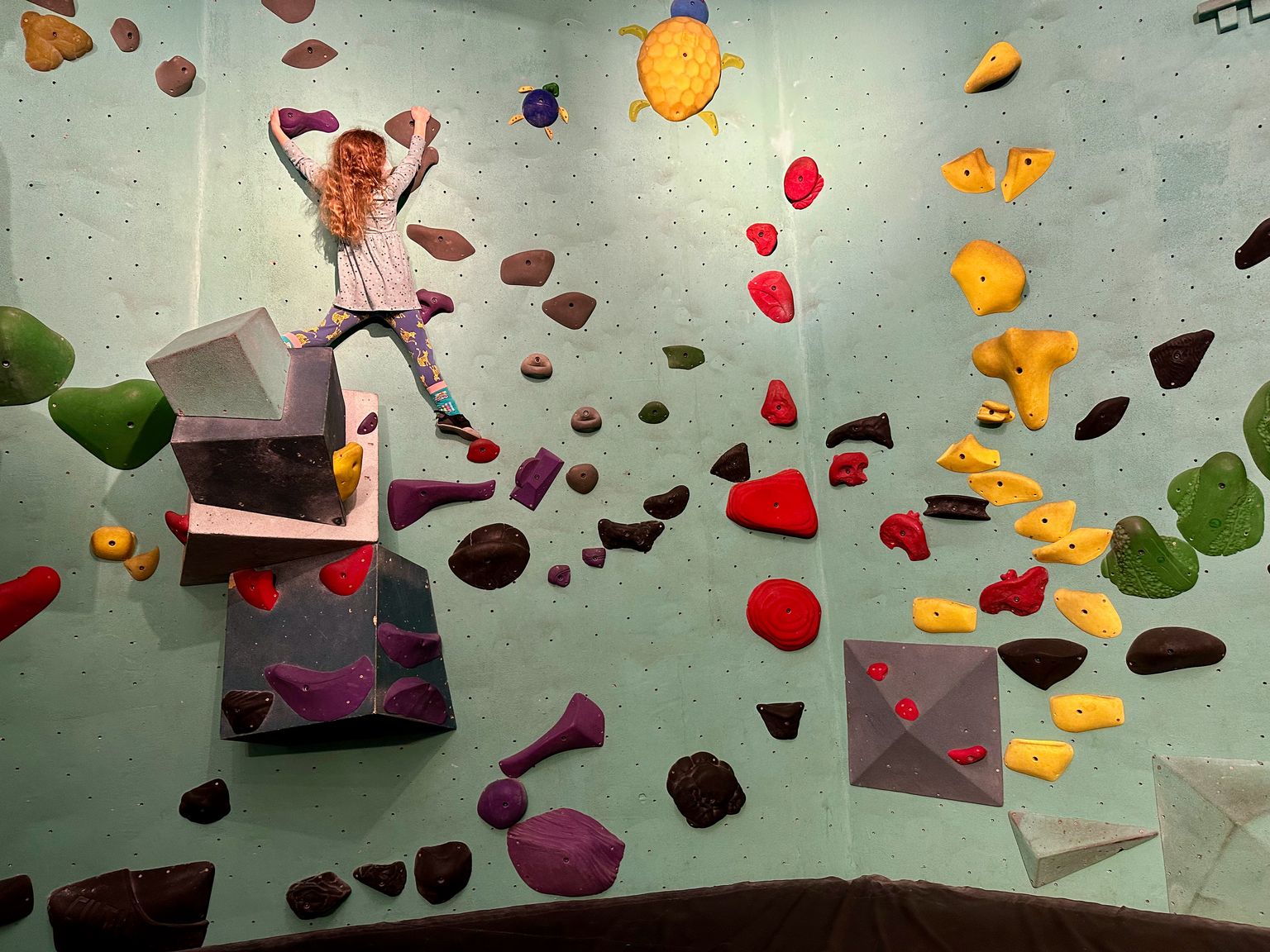 I'm boldly bouldering!